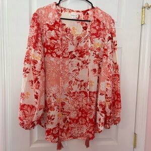 Chicsoul flowy floral blouse